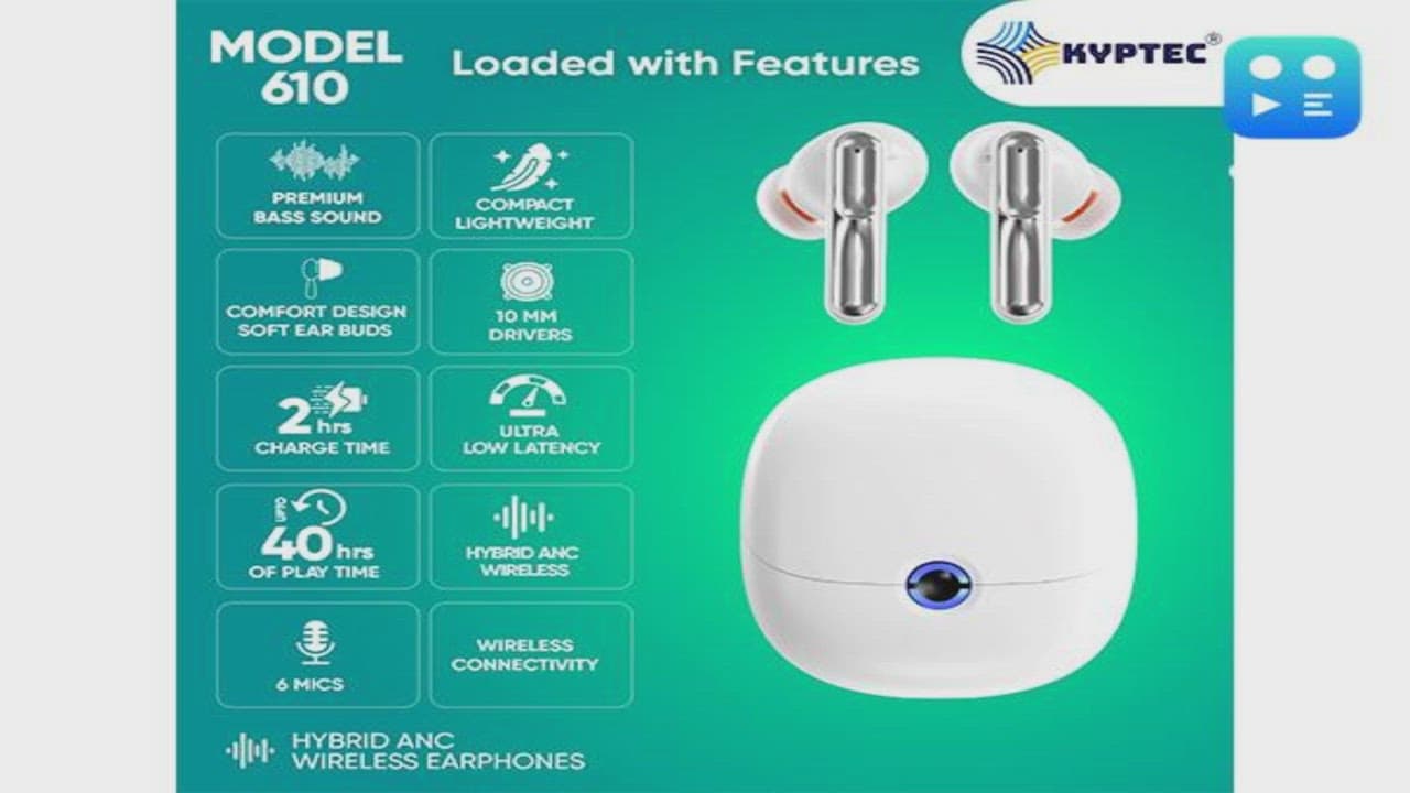 KYPTEC® Lifestyle Launches Model KYPTEC® 610: Hybrid ANC Wireless Earbuds for the Global Gen Z Vibe 