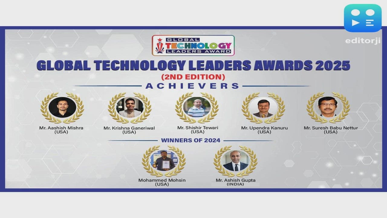 Bizox Media Network organized "Global Technology Leaders Awards 2025" (2nd Edition) felicitated Awards to Individuals from INDIA, USA & UAE