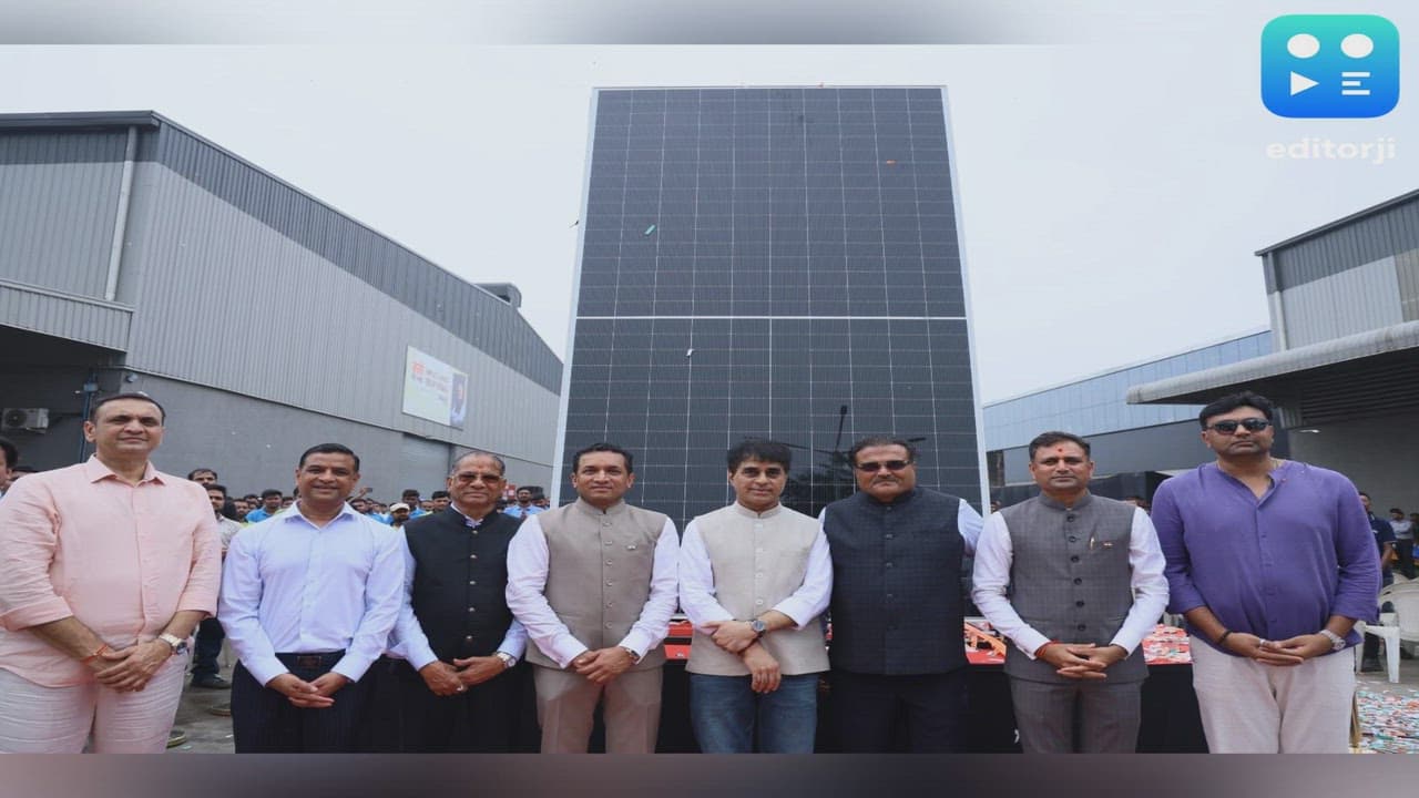 Goldi Solar Creates World's Largest Solar Module to Honour PM Modi's 75th Birthday