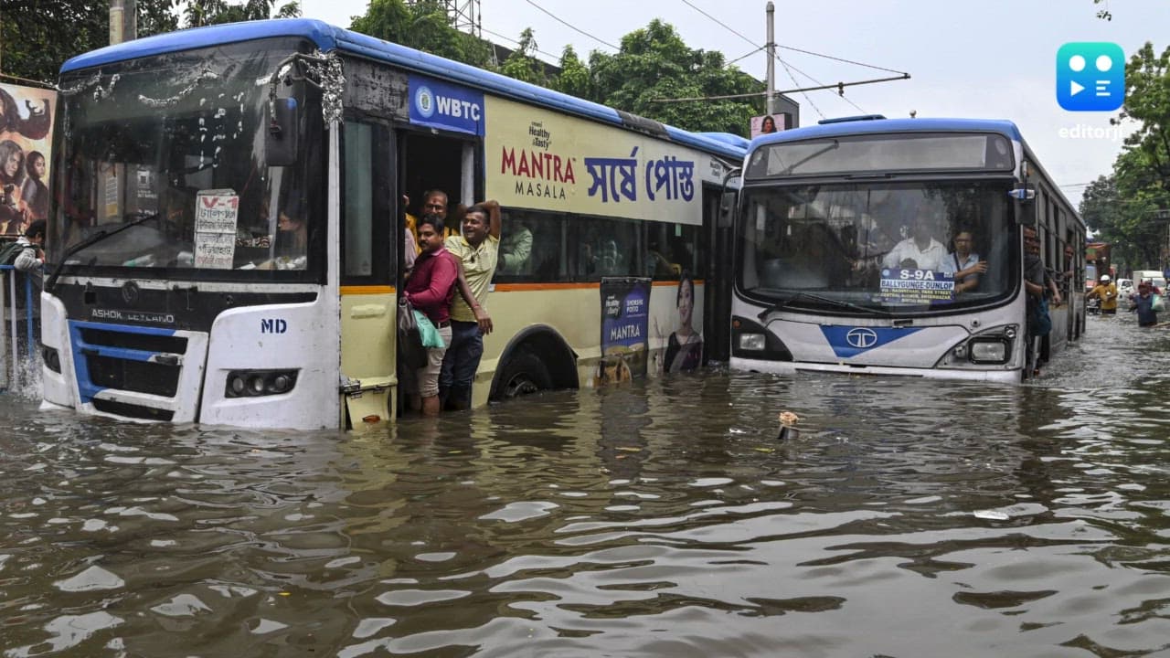 Seven die of electrocution as torrential rain paralyses Kolkata; Mamata blames dredging, CESC
