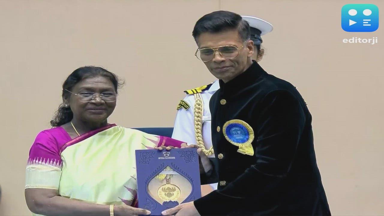 Karan Johar receives National Film Award for 'Rocky Aur Rani Kii Prem Kahaani'