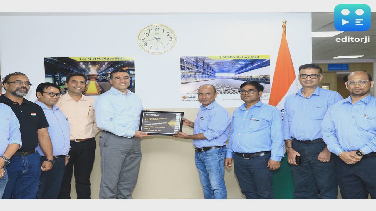 Jindal Steel Ltd. Awarded Supplier Excellence Recognition (SER) Certificate by Caterpillar Inc.