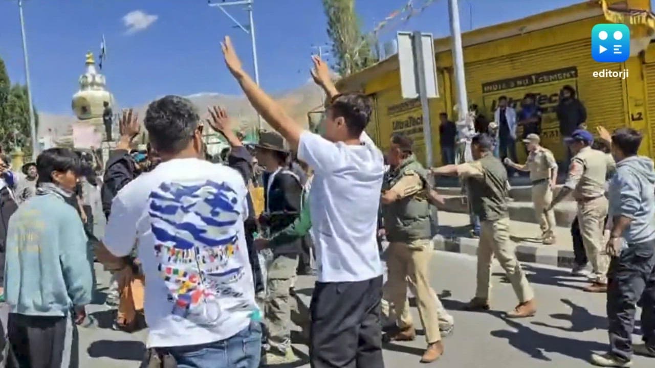 Curfew imposed in Ladakh after intense clashes; heavy security in towns, 50 detained