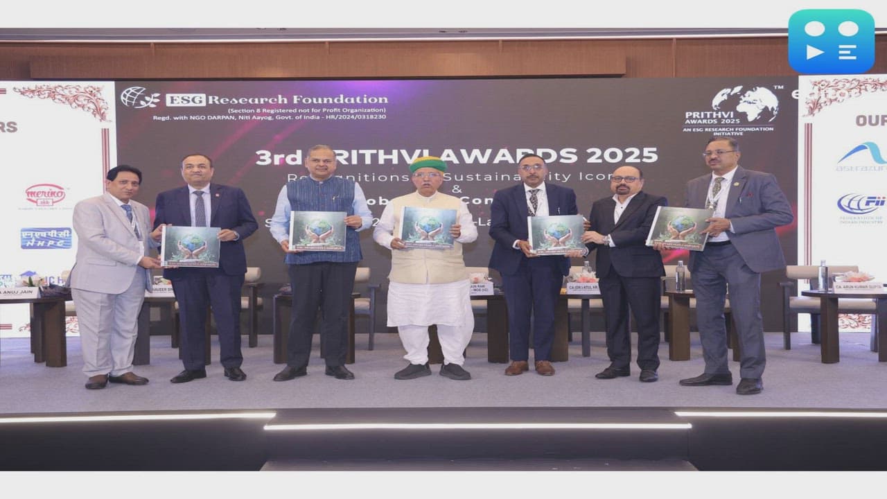 3rd Prithvi Award Solidifies India's ESG Mandate: ESG Research Foundation Recognizes Corporate Excellence in Sustainability