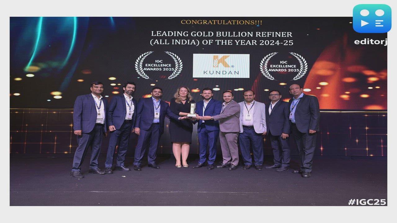 Kundan Refinery Pvt Ltd. Honoured at IGC Excellence Awards 2025 as India's Bullion Refining Leader