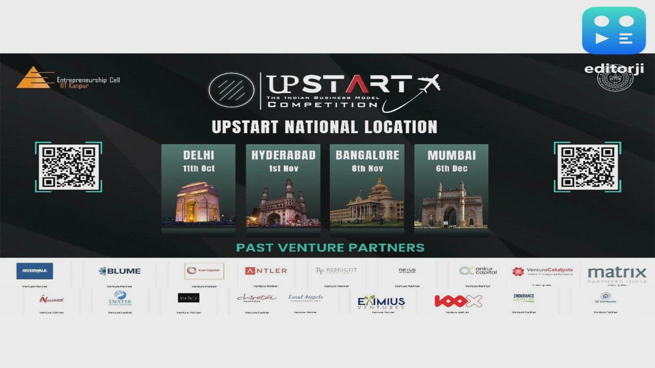 IIT Kanpur's Entrepreneurship Cell Announces UpStart 2025: Flagship Pitching Event Across 4 Cities