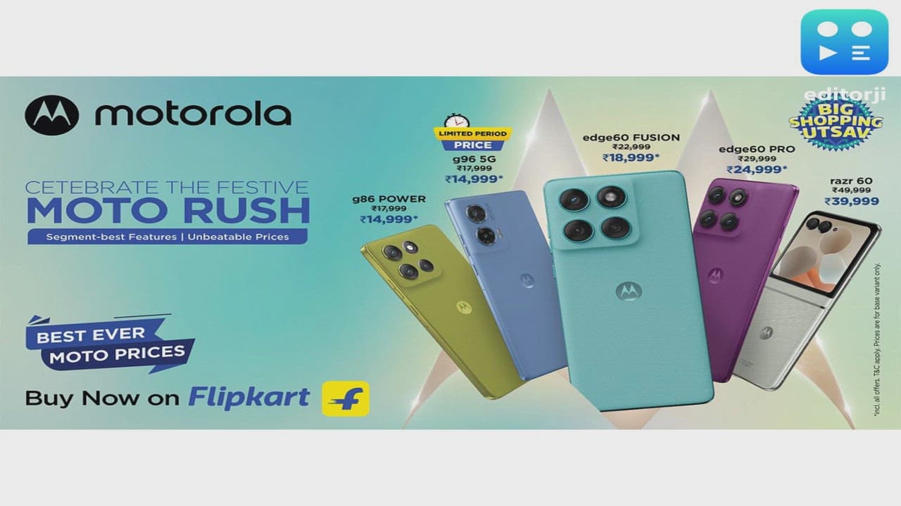 Motorola Brings Wave 2 of Festive Offers with Unbeatable Deals on edge, razr, and moto g Series During Flipkart Big Billion Days