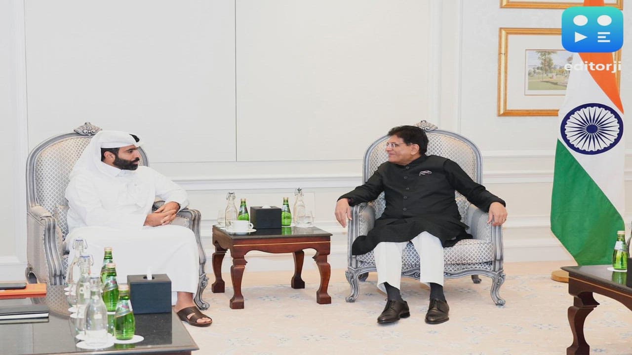 Piyush Goyal meets CEO of Qatar Development Bank to enhance collaboration between the two countries