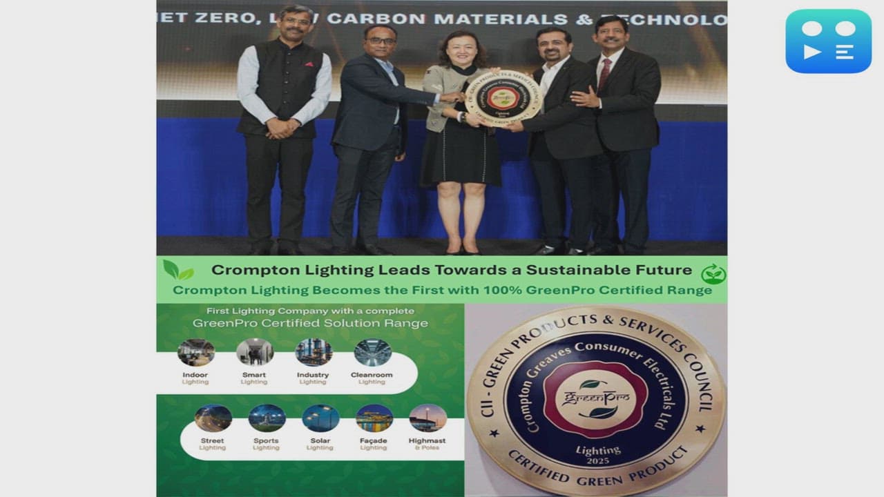 Crompton Becomes the First Lighting Company with a Complete GreenPro Certified Solution Range