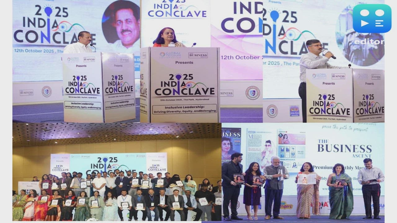 Hyderabad witnessed business leaders, educators, and women entrepreneurs at one stage at the much-anticipated India Conclave 2025