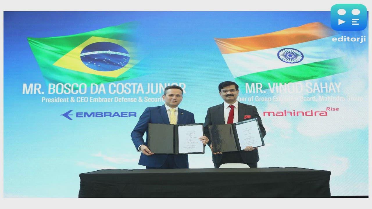 Embraer and Mahindra group forge strategic alliance to bring C-390 Millennium aircraft to India