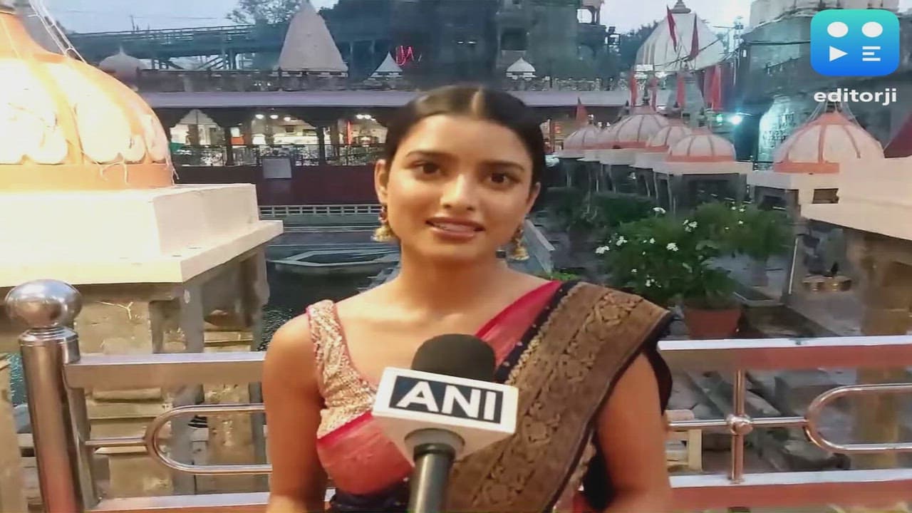 Femina Miss India World 2024 Nikita Porwal offers prayers at Ujjain's Mahakaleshwar temple