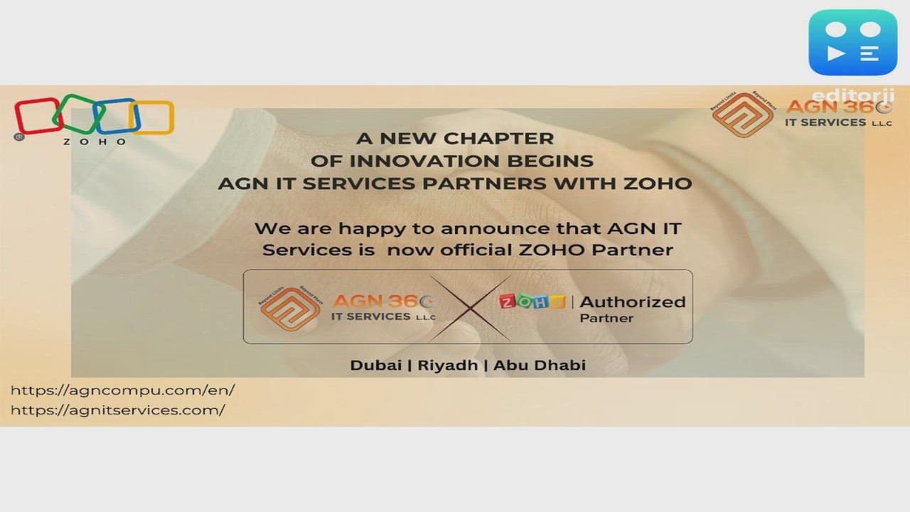 AGN IT Services LLC Secures Official Zoho Partnership to Empower Businesses Across UAE & KSA