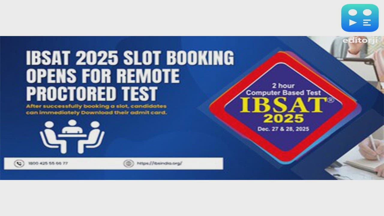 IBSAT 2025 Slot Booking Opens for Remote-Proctored Test For Admission in ICFAI Business School