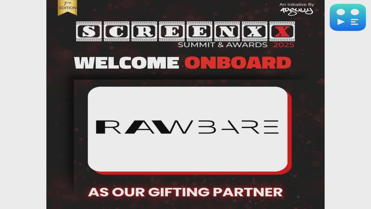 Rawbare Joins SCREENXX Summit & Awards 2025 as Official Gifting Partner