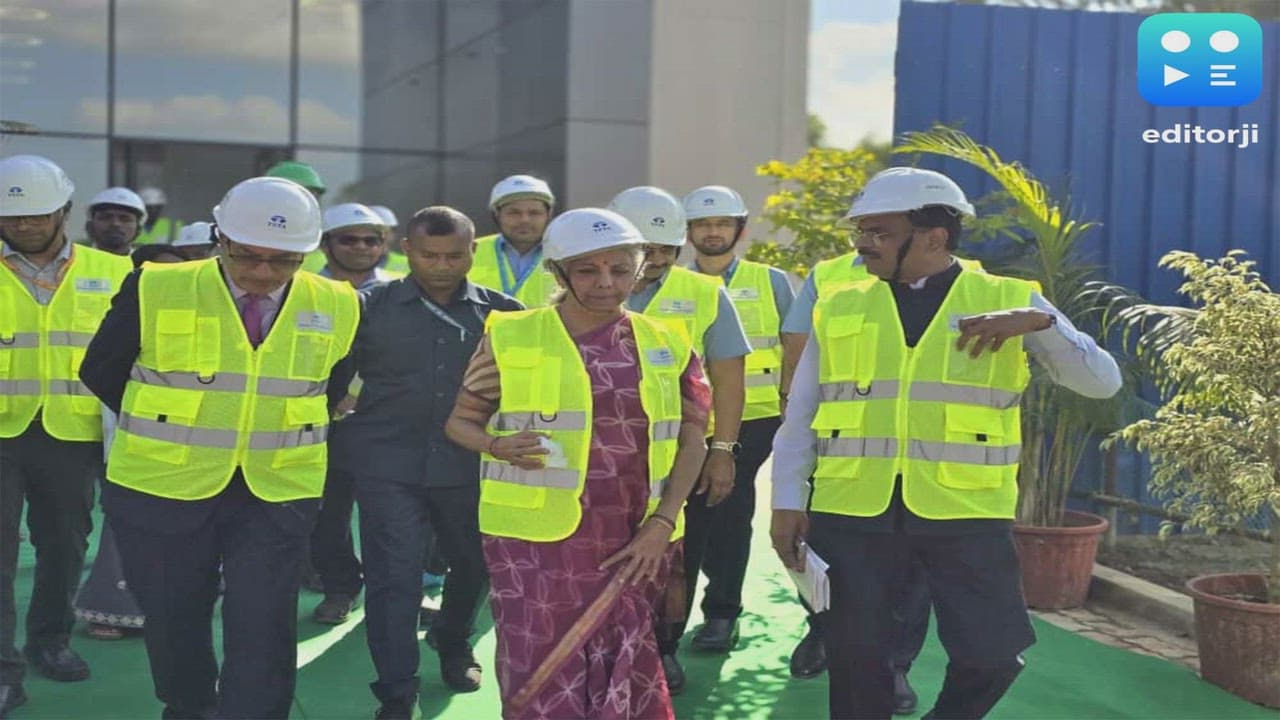 Finance Minister Nirmala Sitharaman visits Assam's upcoming semiconductor plant, a Rs 27,000 Crore boost to India's chip mission