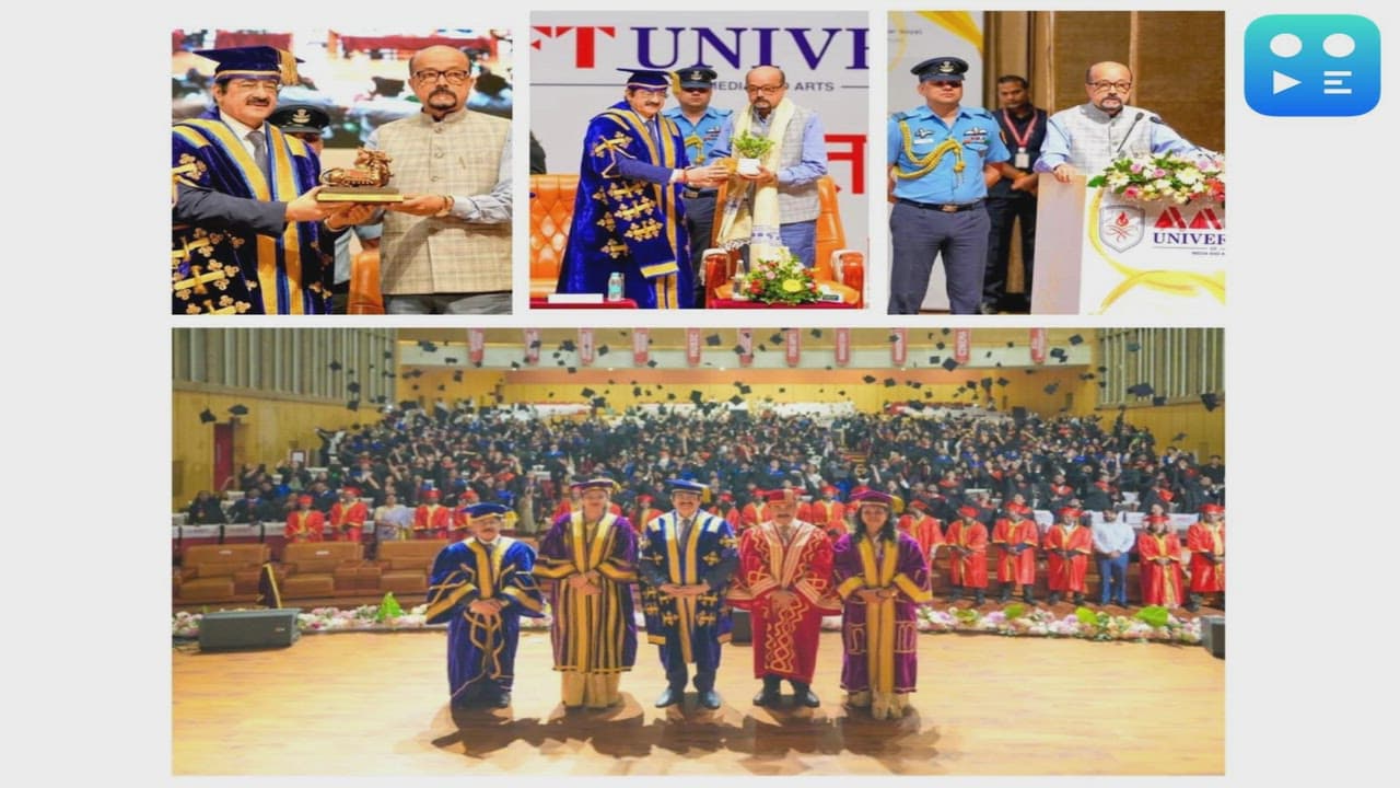 Governor H.E. Ramen Deka Presides Over a Grand and Global AAFT University Convocation 2025 at Raipur