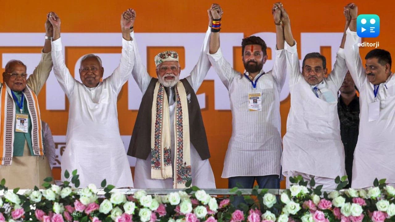 NDA retains power in Bihar, decimates Mahagathbandhan; PM Modi, Nitish hail landslide win