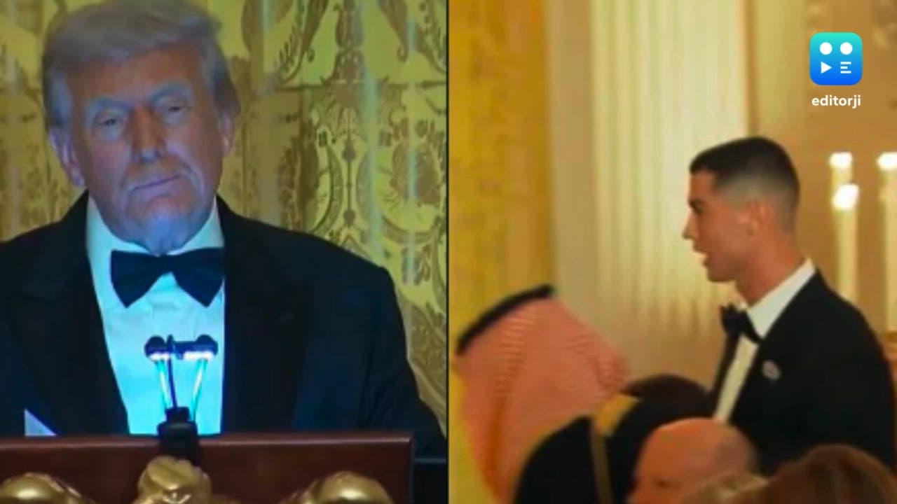 Soccer superstar Ronaldo joins Saudi crown prince during White House visit