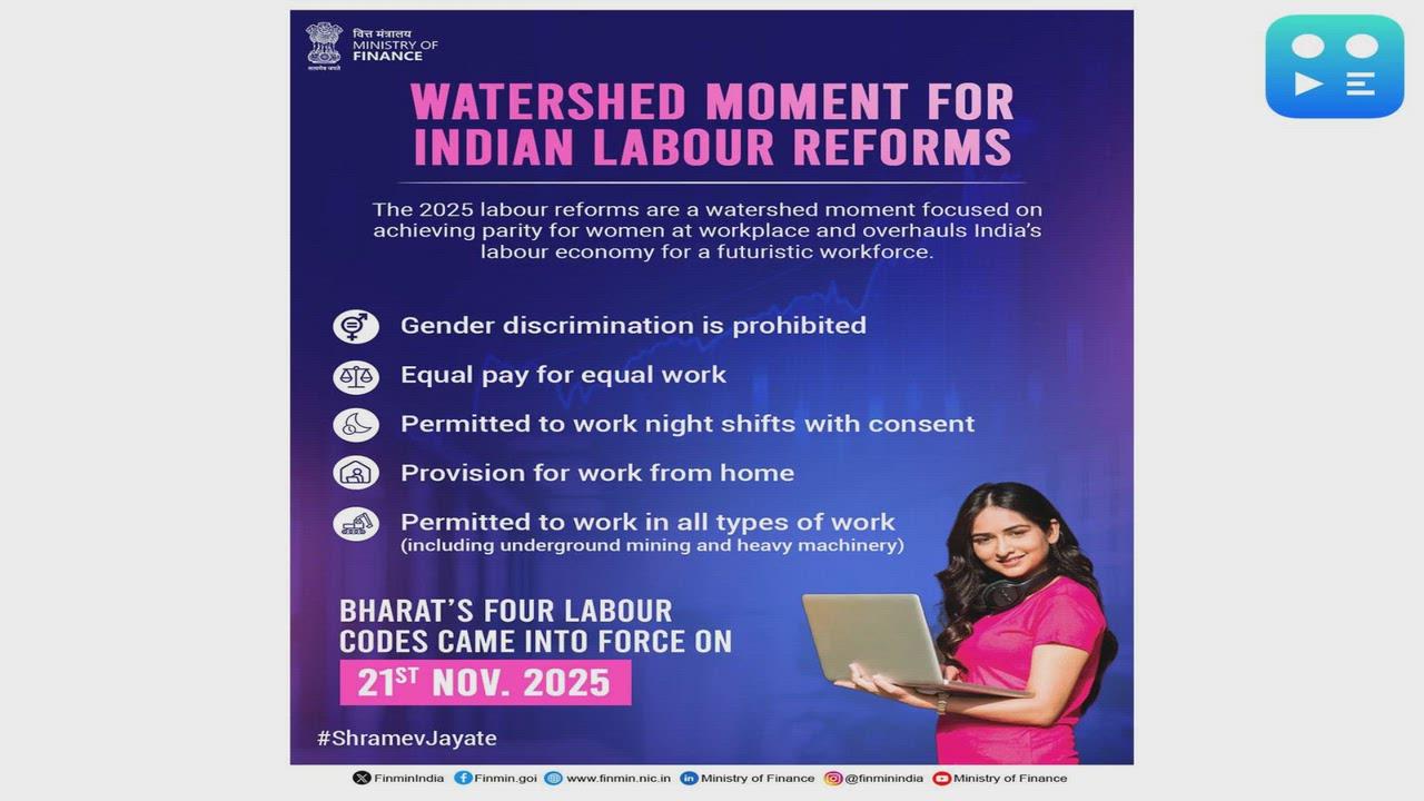 New labour Codes vow to make India's workplaces safer, fairer, equitable for women