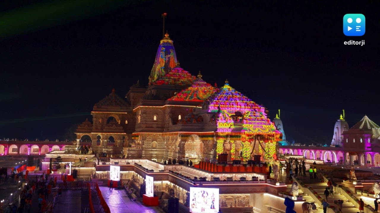 Ayodhya decked up for PM Modi's saffron flag ceremony at Ram temple