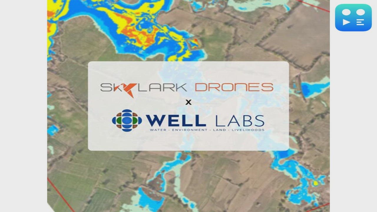 Skylark Drones and WELL Labs sign MoU to accelerate data-driven water-resource intelligence in India