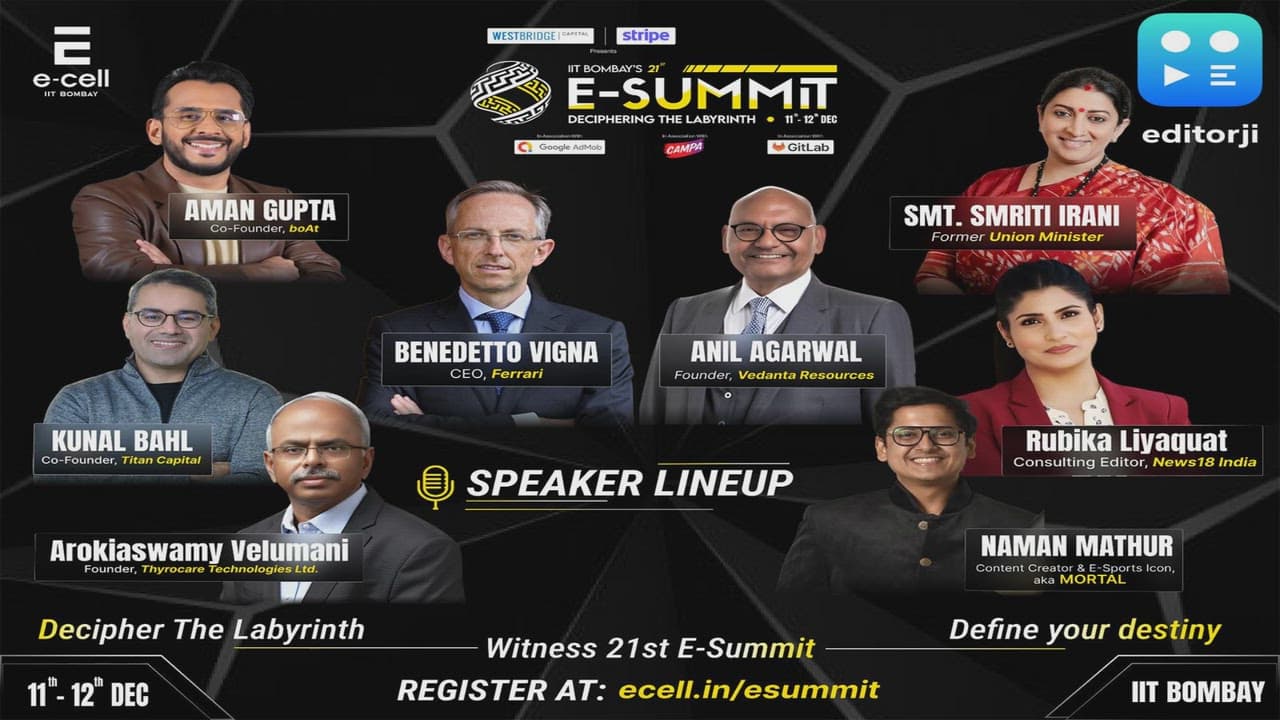 IIT Bombay Announces the 21st Edition of E-Summit, Asia's Largest Business Conclave on 11-12 December