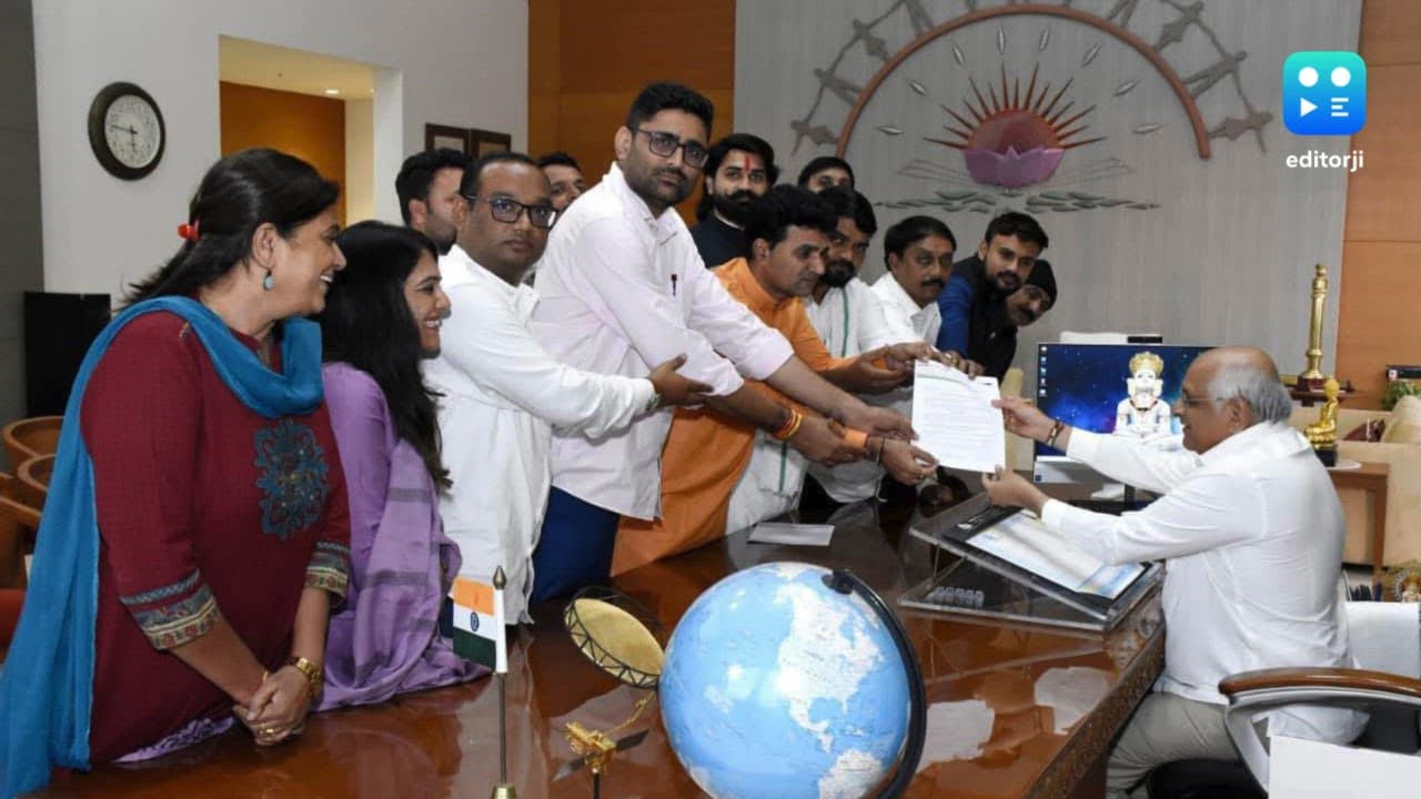 AAP delegation meets Gujarat CM, submits 11-point memorandum on farmers’ issues