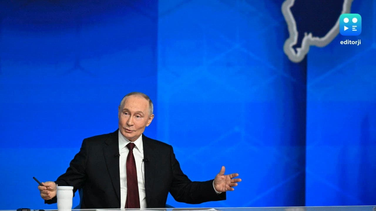 Putin hails Ukraine gains, threatens more, in annual press conference