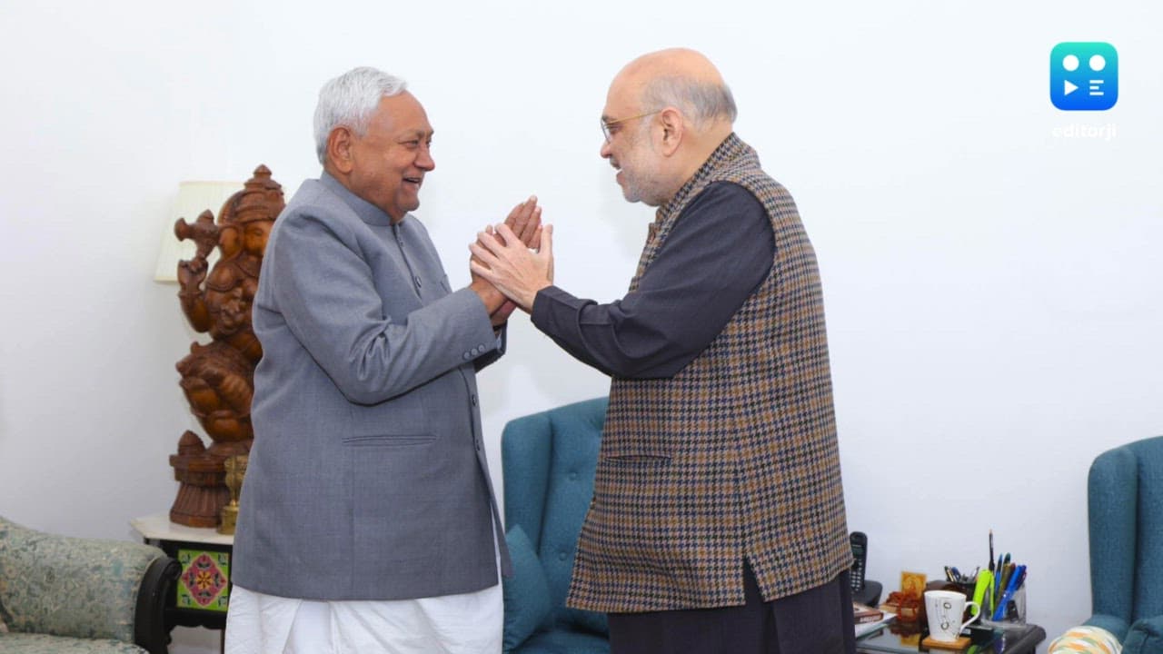 Union Home Minister Amit Shah meets Bihar CM Nitish Kumar in Delhi