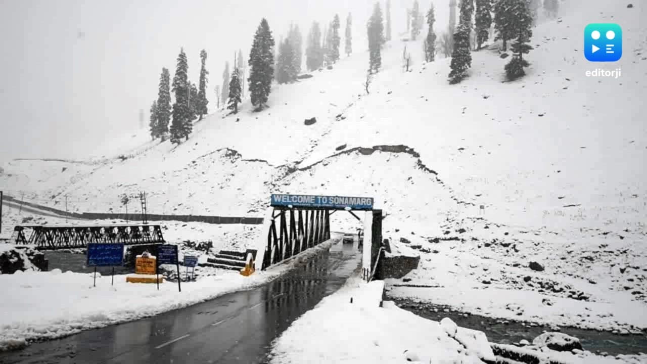 Fresh snowfall ushers in New Year at Kashmir tourist hotspots