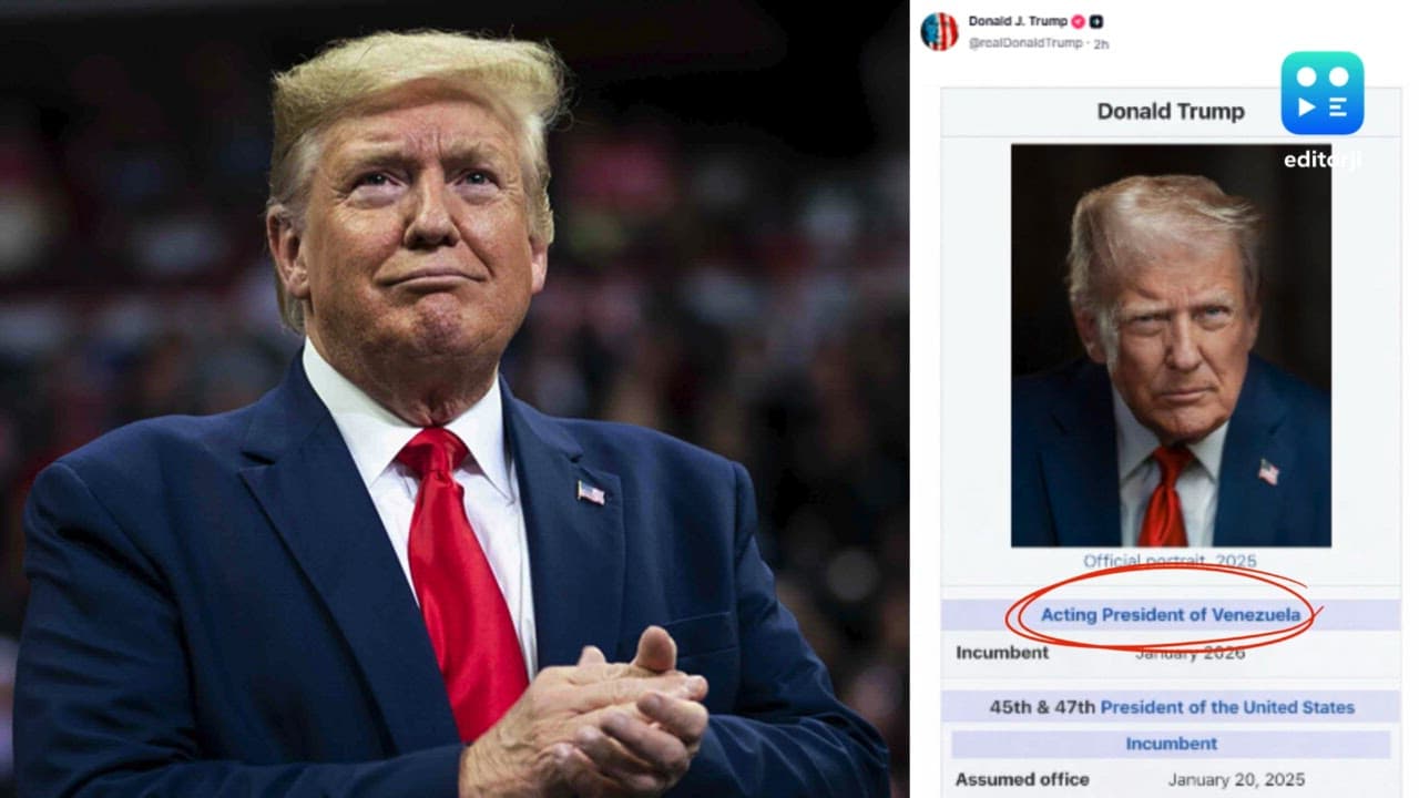 Trump describes himself as 'Acting President of Venezuela' in Truth Social post