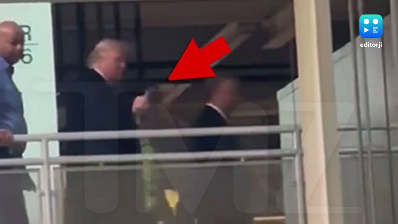 Watch: Heckler shouts 'pedophile protector', Trump responds with middle finger