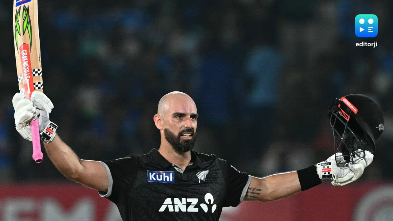 2nd ODI: Daryl Mitchell’s unbeaten 131 seals New Zealand’s series-levelling win in Rajkot