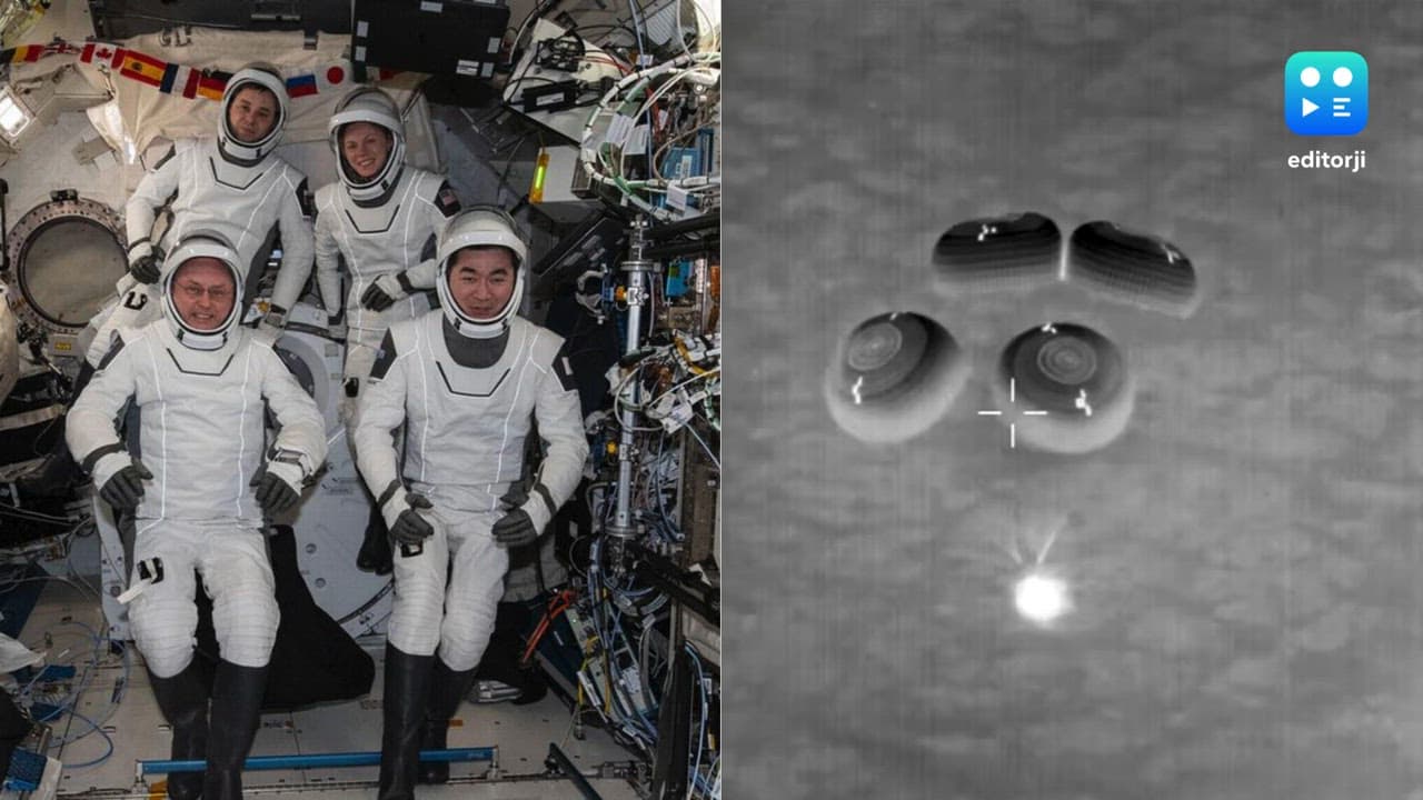 ISS astronauts splash down on Earth after first-ever medical evacuation