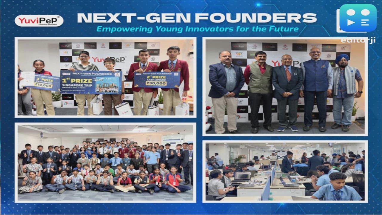 School Innovators Engage with ISRO Leaders at YuviPep's Next-Gen Founders Grand Finale