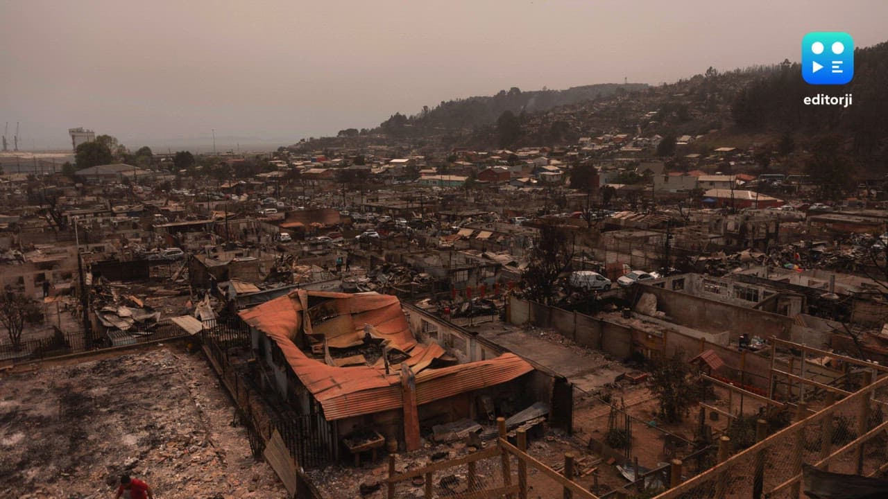 Chile wildfires rage for third day, entire towns wiped out