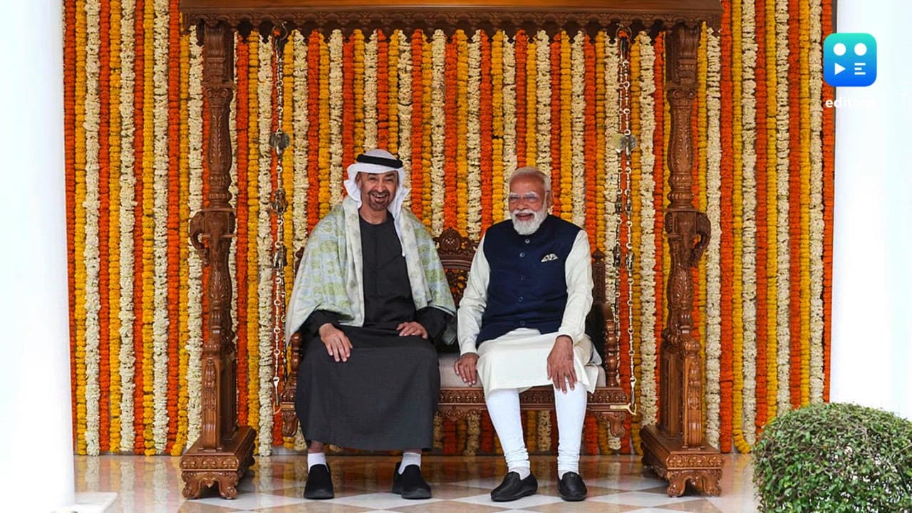 PM Modi hosts UAE President: Massive USD 200 bn trade target, LNG deal signed