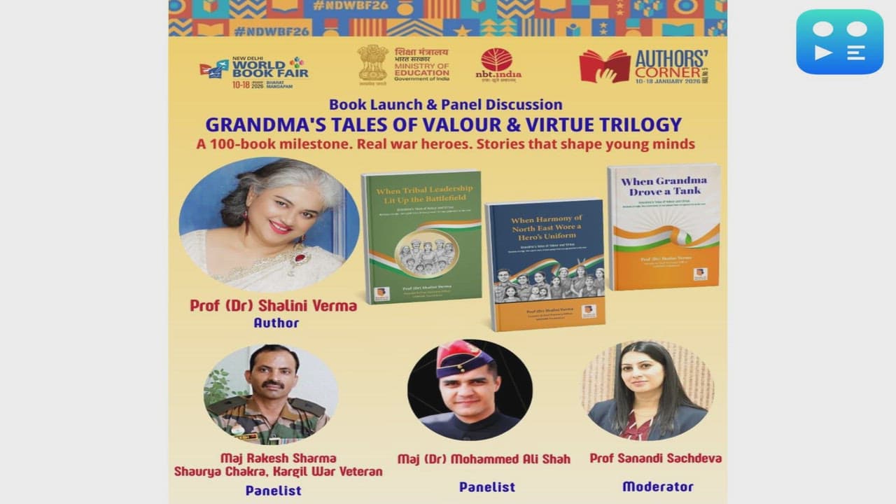 Prof Dr Shalini Verma Enters 100-Book Authors' Club with Launch of Indian Military History Trilogy