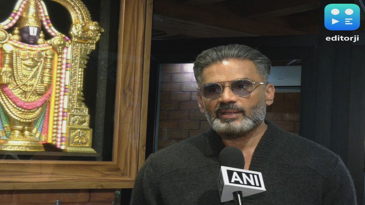  "Feeling nervous but also excited," says Suniel Shetty as Ahan's Border 2 hits big screen