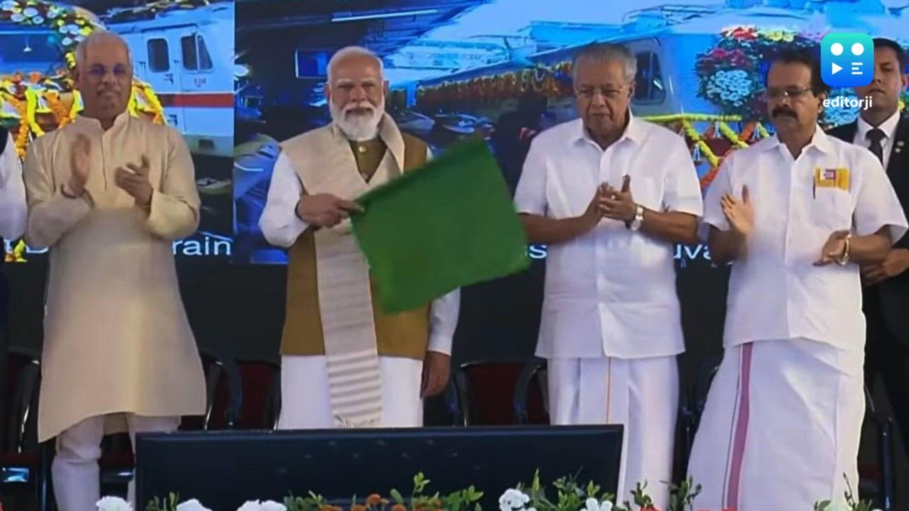 PM Modi launches development projects, flags off new train services in Kerala