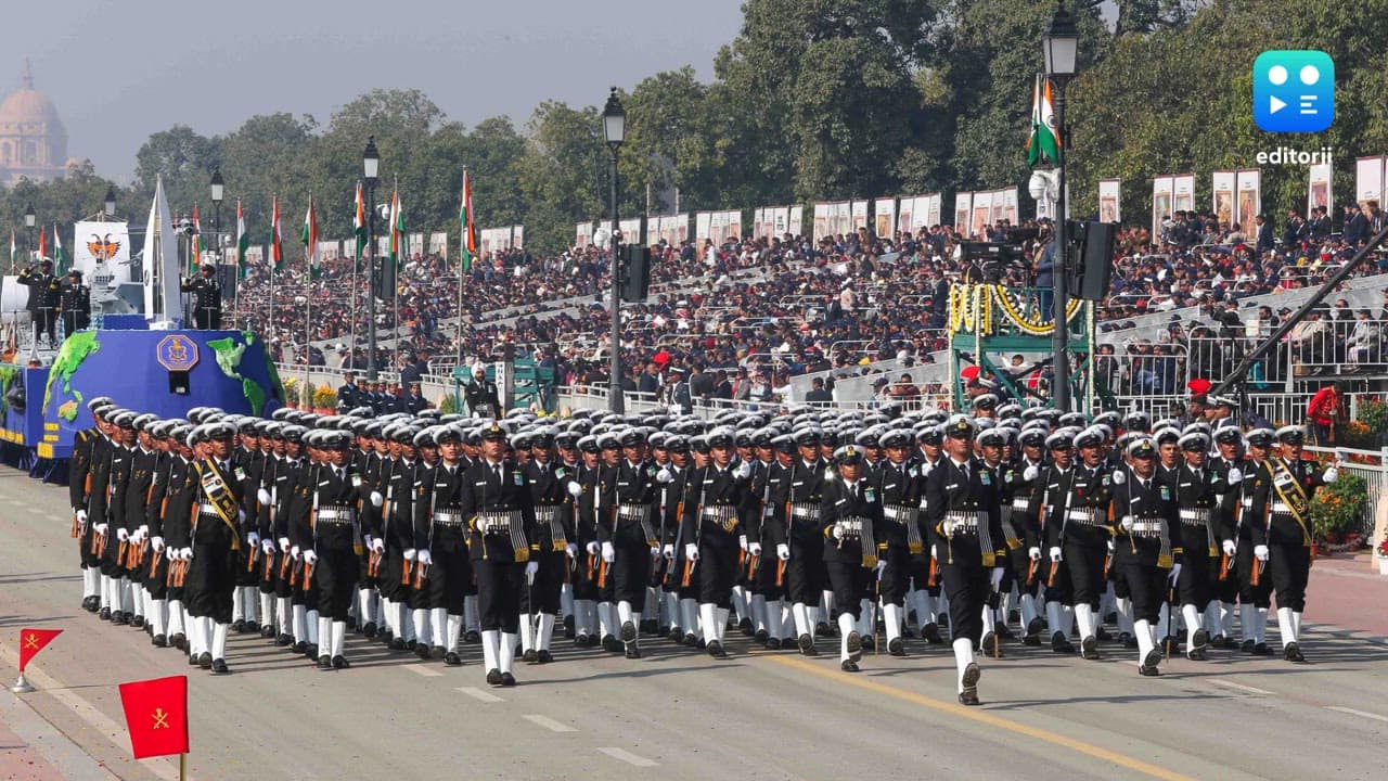 Republic Day parade: Navy wins best marching contingent award, Maharashtra tops tableau category