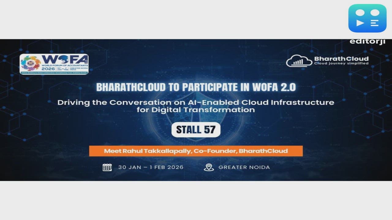 BharathCloud to Participate in WOFA 2.0, Driving the Conversation on AI-Enabled Cloud Infrastructure for Digital Transformation