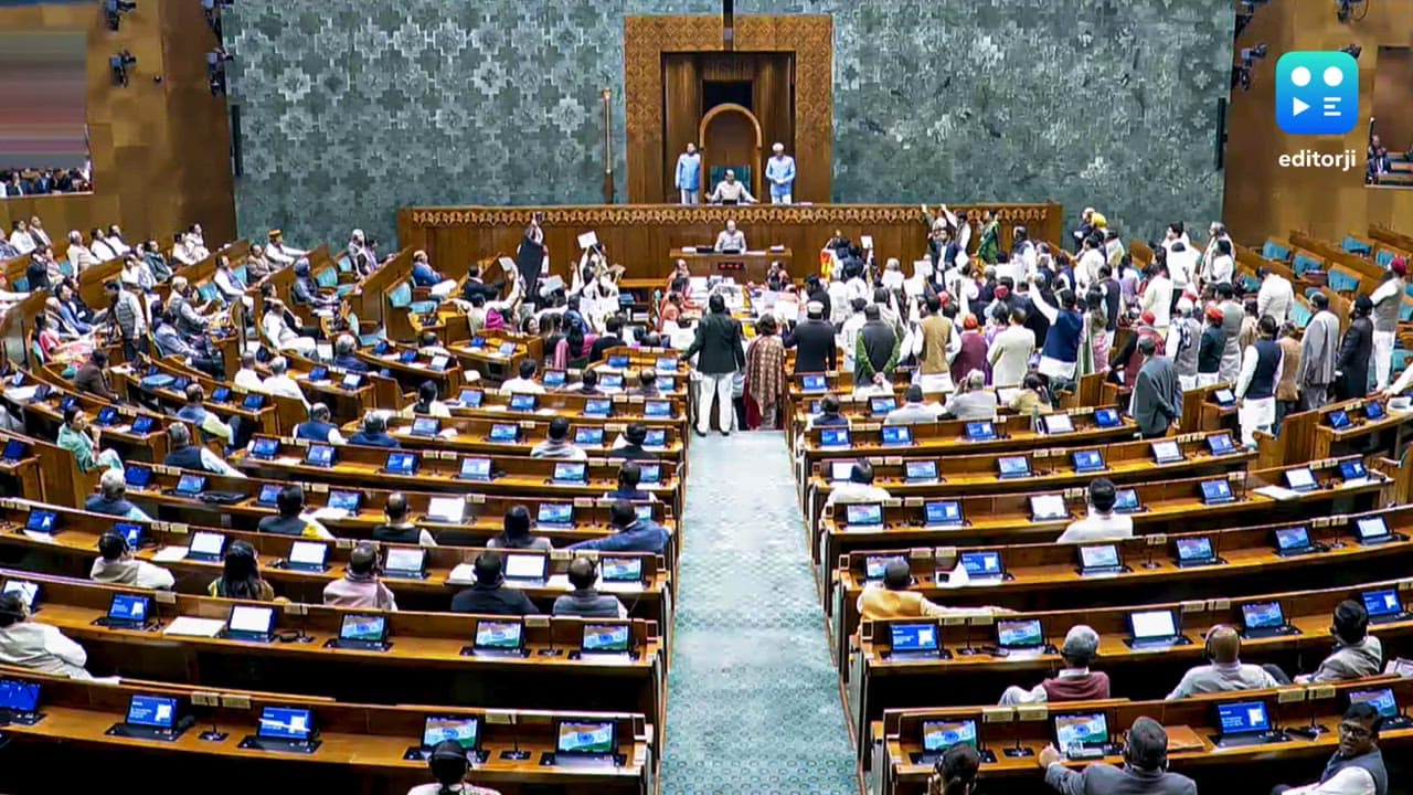 Lok Sabha adjourned till 5 pm amid uproar over Nishikant Dubey’s remarks against Gandhi family