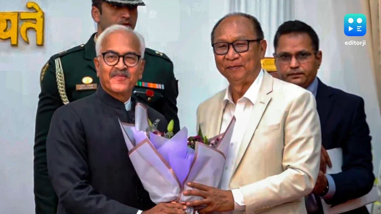 BJP's Khemchand Singh sworn in as Manipur CM; 2 deputies from Kuki, Naga communities