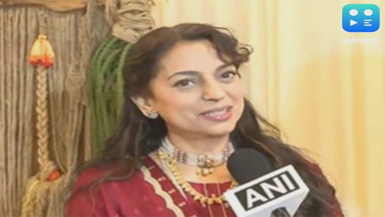 Juhi Chawla attends Mahashivratri celebrations at Isha Foundation