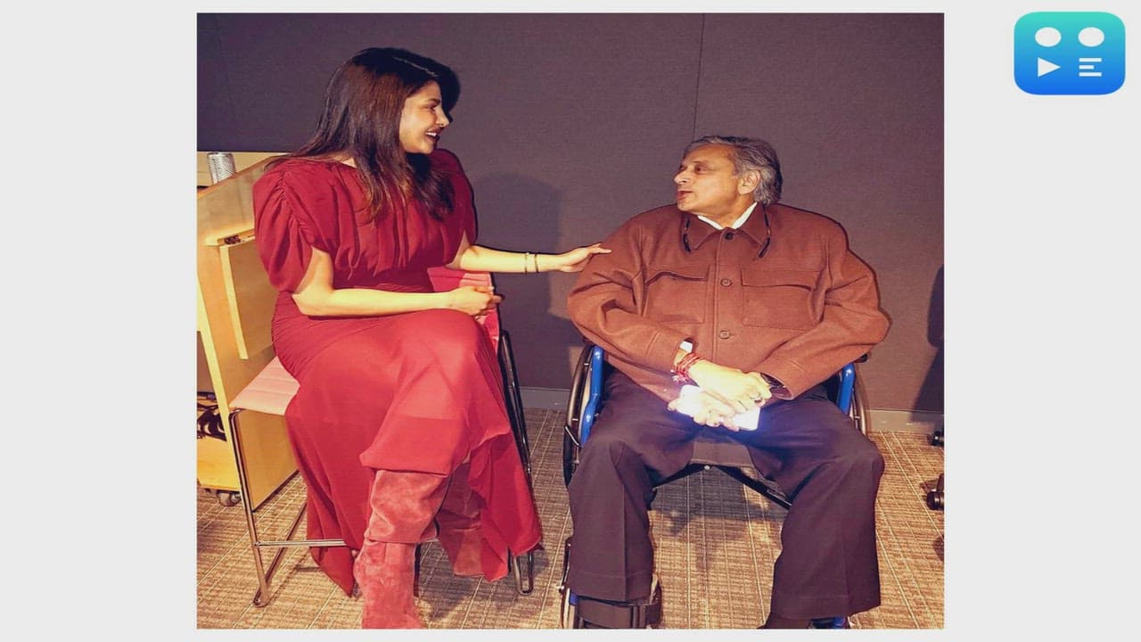 "Made India proud": Shashi Tharoor all praise for Priyanka Chopra as he meets her backstage at Harvard event