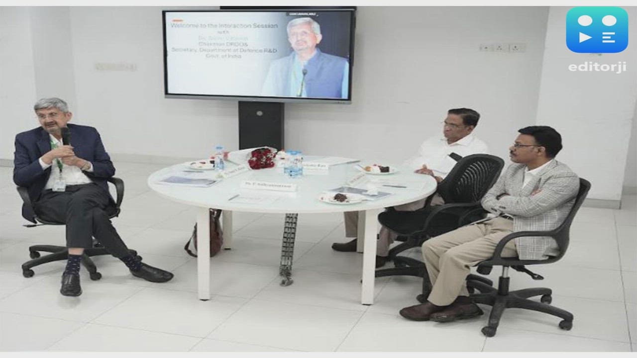DRDO Chairman Dr Samir V Kamat Engage in Insightful Interaction with SRM University-AP Faculty