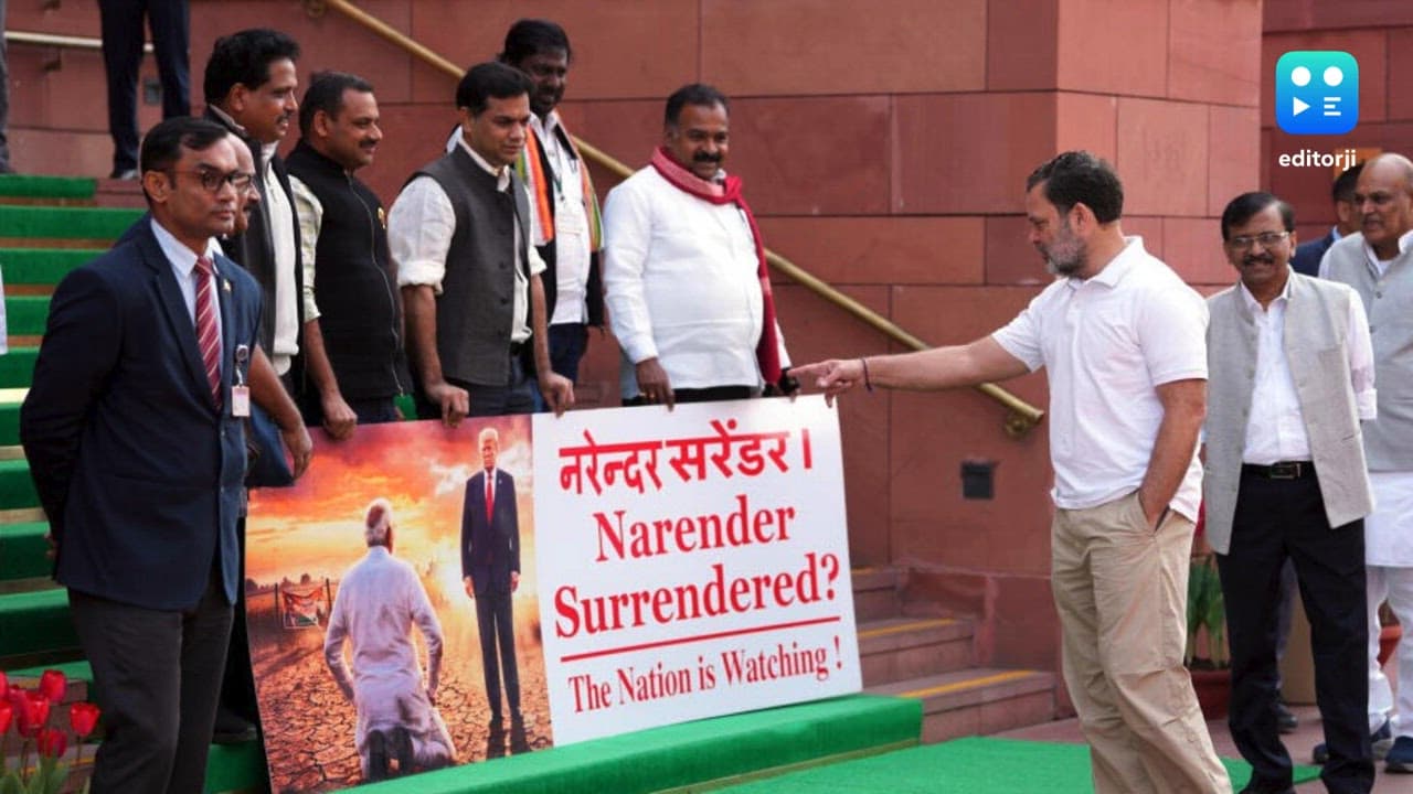 Answer to 'abject surrender' lies in 'grips', 'chokes' placed on PM: Rahul Gandhi on India-US trade deal