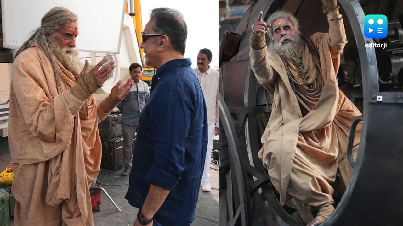 Amitabh Bachchan shooting for 'Kalki 2' in Hyderabad, shares BTS photo with Kamal Haasan